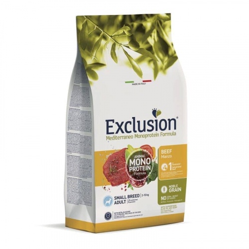 Exclusion Dog Adult Small Beef 500g